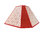 Pantalla Octogonal Papel Geométrico y Arpillera Roja