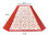 Pantalla Octogonal Papel Geométrico y Arpillera Roja