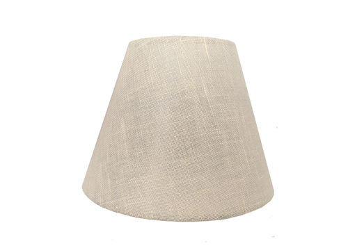 Cónica para lámpara de brazos lino beige sin bordes interior transparente